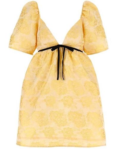 Ganni 'botanical' Dress - Yellow