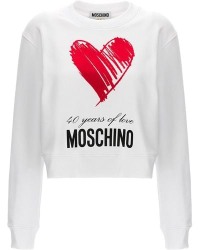 Moschino Sweatshirt "40 Years Of Love" - Mehrfarbig