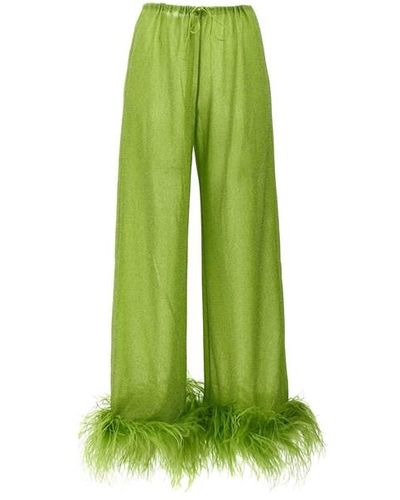 Oséree Pantalone 'Lumiere Plumage' - Verde