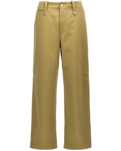 Burberry Cotton Trousers - Green