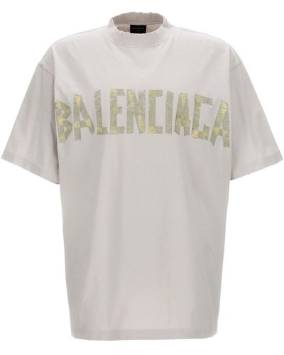 Balenciaga T-Shirt "Tape Type" - Weiß