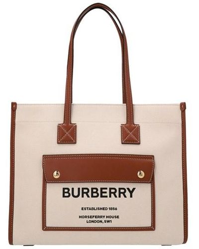Burberry Medium 'freya' Shopping Bag - Multicolor