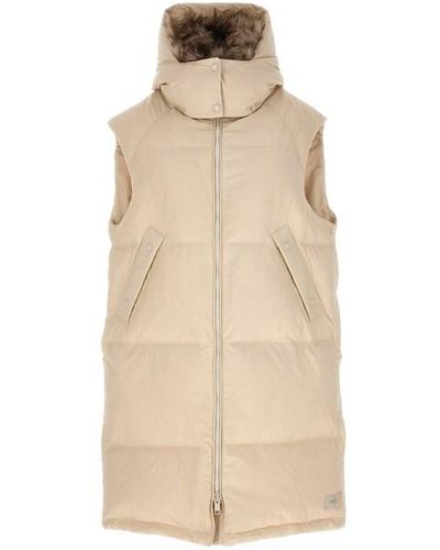 Army by Yves Salomon Long Pile Insert Vest - Natural