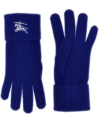 Burberry 'equestrian Knight Design' Gloves - Blue
