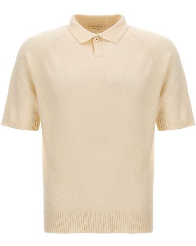 Ma'ry'ya Cotton Polo Shirt - Natural