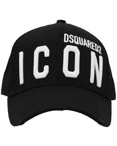 DSquared² CAPPELLO BASEBALL CON LOGO ICON - Nero