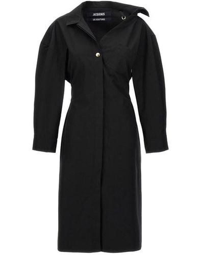 Jacquemus 'la Robe Chemise' Dress - Black