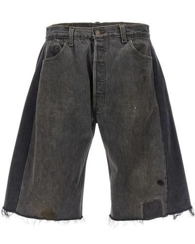 B Sides 'vintage Lasso' Bermuda Shorts - Gray