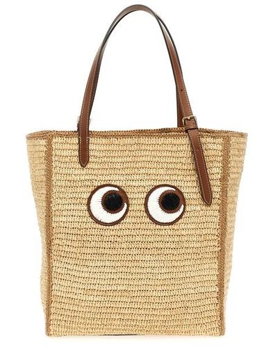 Anya Hindmarch 'eyes N/s' Shopping Bag - Brown