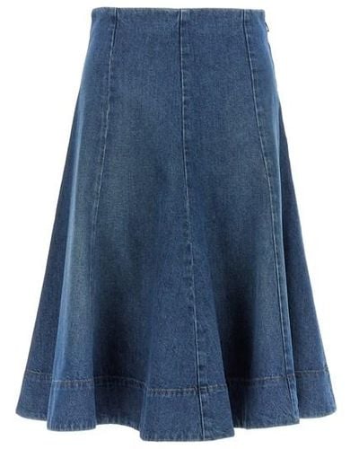 Khaite 'lennox' Skirt - Blue