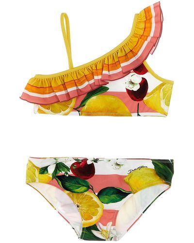 Dolce & Gabbana 'limoni & Ciliegie' Bikini - Orange