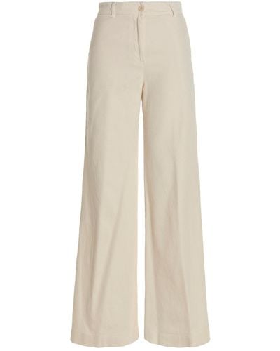 Nude Wide Leg Jeans - White