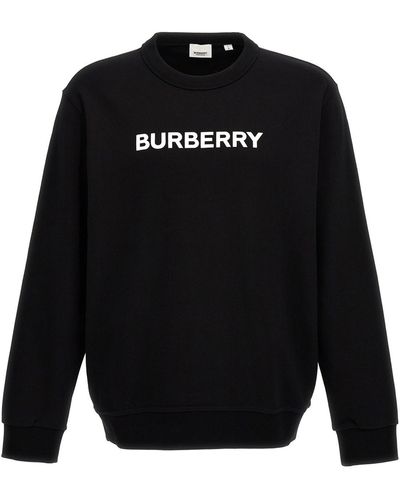 Burberry Logo Print Sweatshirt - Black