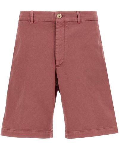 Brunello Cucinelli Bermuda-Shorts Aus Baumwolle - Rot