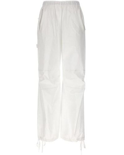 Nude Pantalone cargo - Bianco