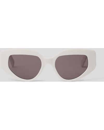 Karl Lagerfeld Kl Monogram Logo Sunglasses - White