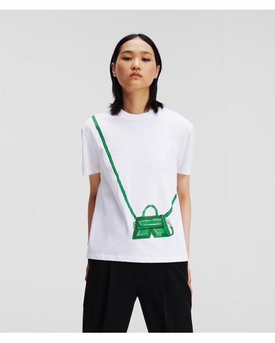 Karl Lagerfeld T-shirt Ikon K - Vert