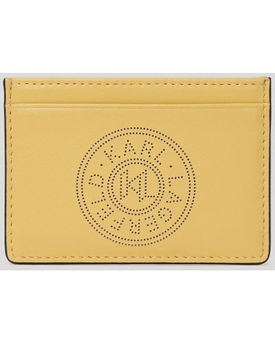 Karl Lagerfeld K/circle Card Holder - Yellow