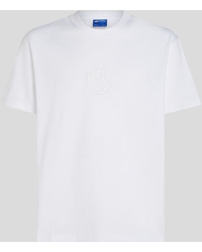 Karl Lagerfeld Klj Monogram T-shirt - White