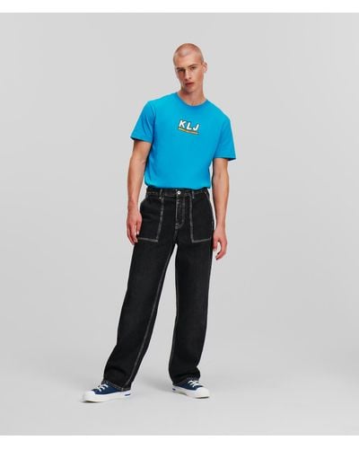 Karl Lagerfeld Klj Relaxed Utility Jeans - Blue