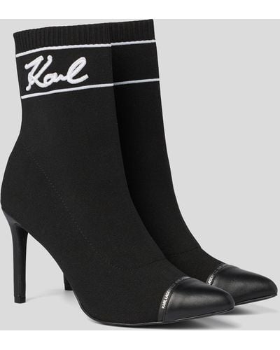 Karl Lagerfeld Pandara 60mm Ankle Boot - Black