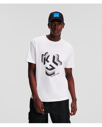 Karl Lagerfeld Klj Monogram Graphic T-shirt - White