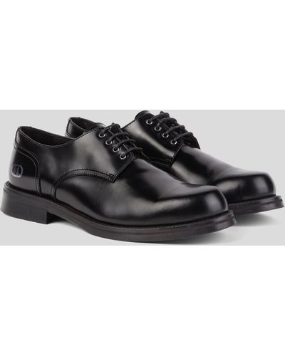 Karl Lagerfeld K/archive Kraftman Chisel Toe Derby Shoes - Black