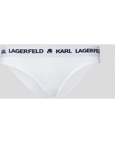 Karl Lagerfeld Logo Briefs - Metallic