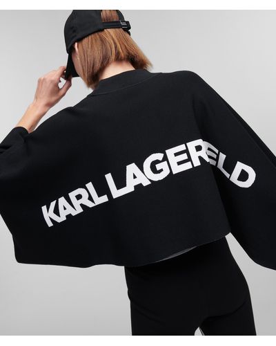 Karl Lagerfeld Karl Logo Scarf Jumper - Black