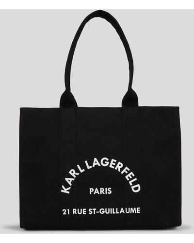Karl Lagerfeld Rue St-guillaume Large Shopper - Black