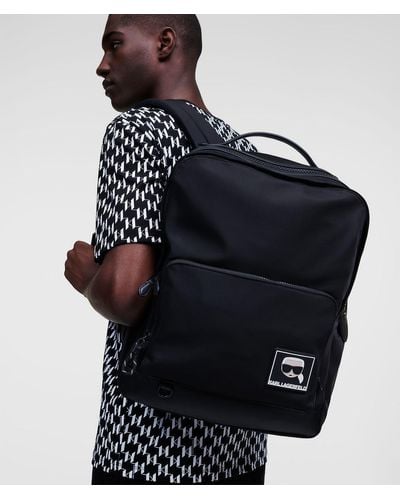 Karl Lagerfeld K/ikonik Nylon Backpack - Black