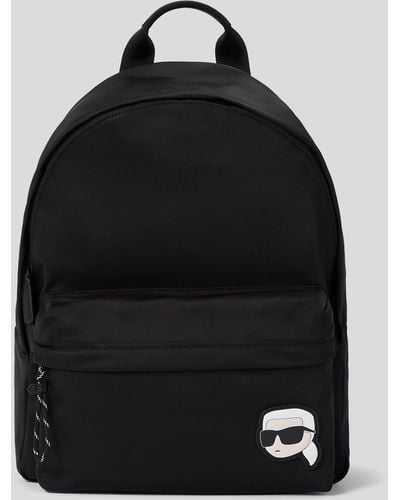 Karl Lagerfeld K/ikonik Klassik Nylon Backpack - Black