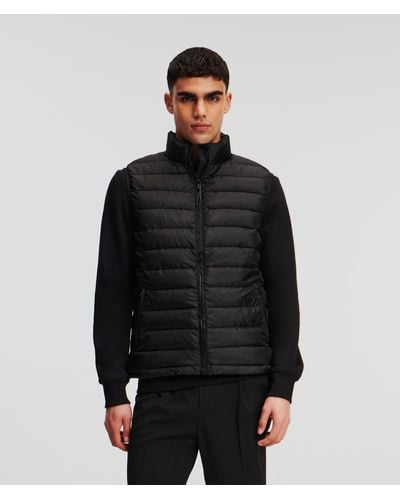 Karl Lagerfeld Quilted Gilet - Black