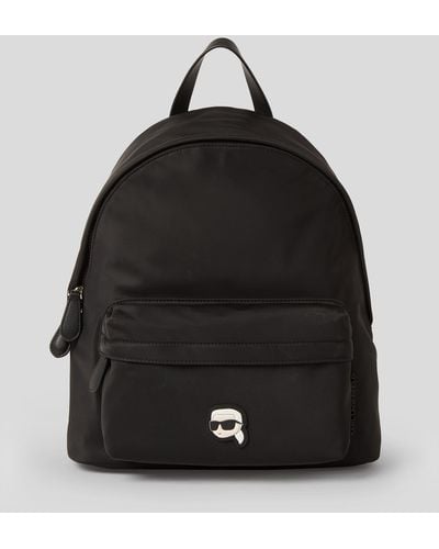 Karl Lagerfeld K/ikonik Nylon Medium Backpack - Black