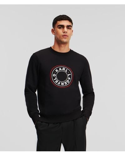 Karl Lagerfeld Sweat-shirt À Logo Rond - Noir