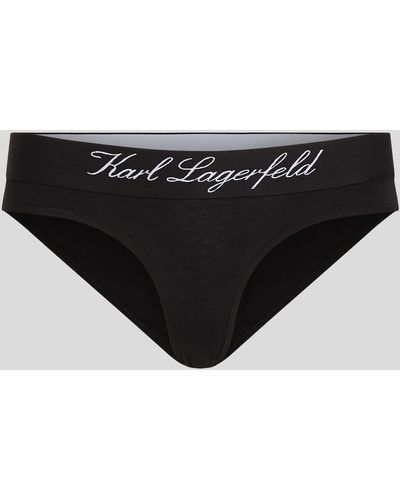 Karl Lagerfeld Hotel Karl Low-rise Briefs - Black