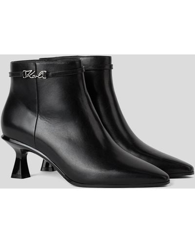 Karl Lagerfeld Panache Signia Ankle Boots - Black