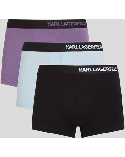 Karl Lagerfeld Caleçons Avec Logo Karl - Lot De 3 - Multicolore