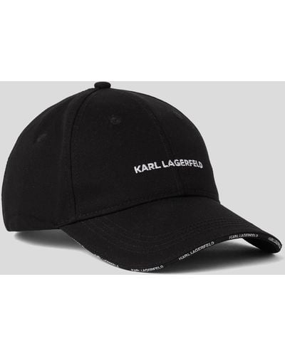 Karl Lagerfeld K/essential Logo Cap - Black