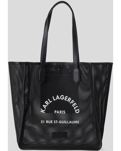 Karl Lagerfeld Rue St-guillaume Beach Tote - Black