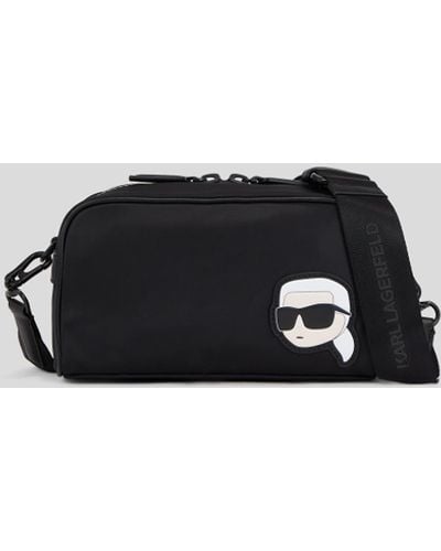 Karl Lagerfeld K/ikonik Nylon Camera Bag - Black