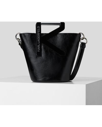Karl Lagerfeld K/karl Handle Bucket Bag - Black
