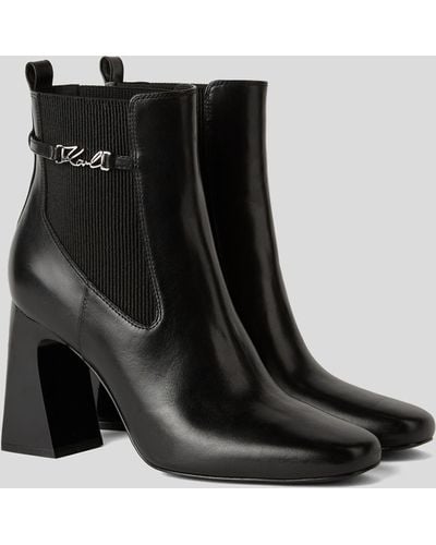 Karl Lagerfeld Astra Nova Ankle Gore Boots - Black