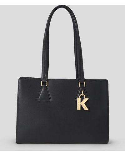 Karl Lagerfeld K/lock Medium Tote Bag - Black