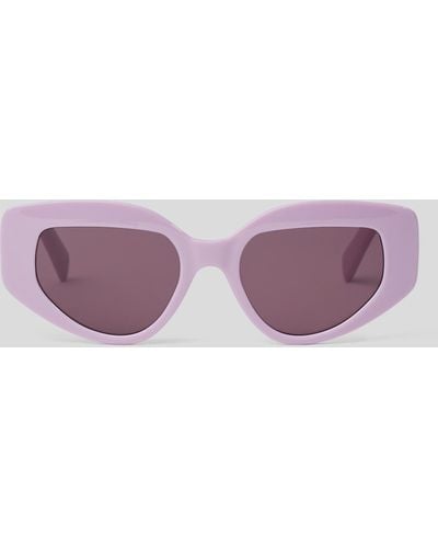 Karl Lagerfeld Kl Monogram Logo Sunglasses - Purple