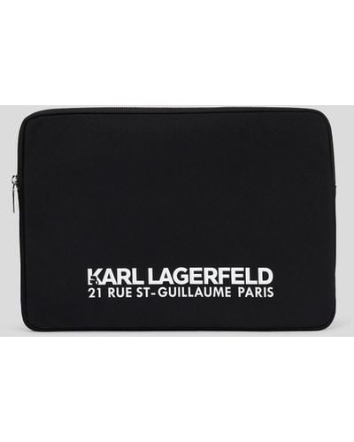 Karl Lagerfeld Rue St-guillaume Large Pouch - Black