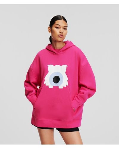 Karl Lagerfeld Kl X Darcel Disappoints Oversized Hoodie - Pink