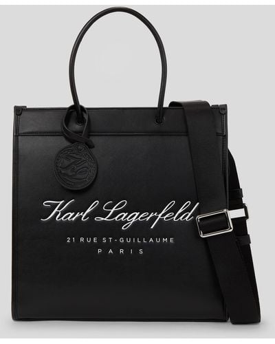 Karl Lagerfeld Hotel Karl Tote Bag - Black