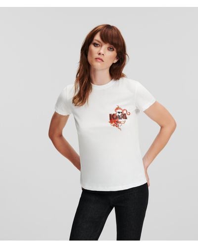 Karl Lagerfeld K/ikonik Lunar New Year T-shirt - White