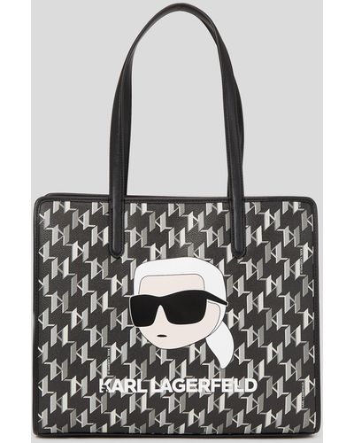 Karl Lagerfeld Tote Bags South Africa Website - Pink K/Ikonik 2.0 Monogram  Small Coated Canvas Womens